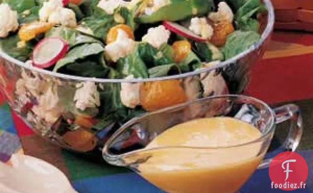 Salade de chou-fleur et d'épinards