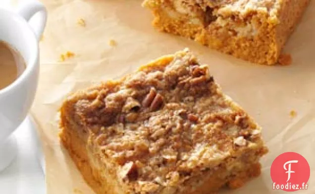 Barres à la tarte à la citrouille