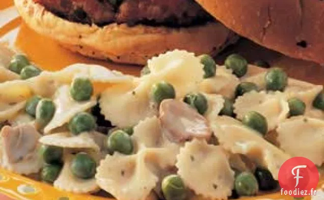 Pâtes italiennes et petits pois