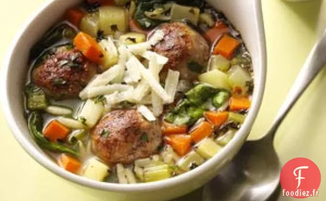 Soupe de mariage italienne aux boulettes de viande