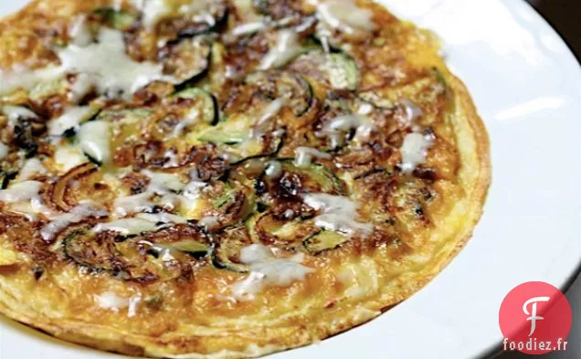Frittata aux courgettes et à l'échalote