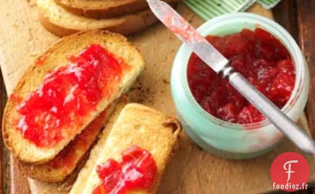 Confiture De Fraises Rhubarbe