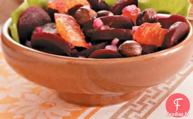 Salade de betteraves rôties et clémentines