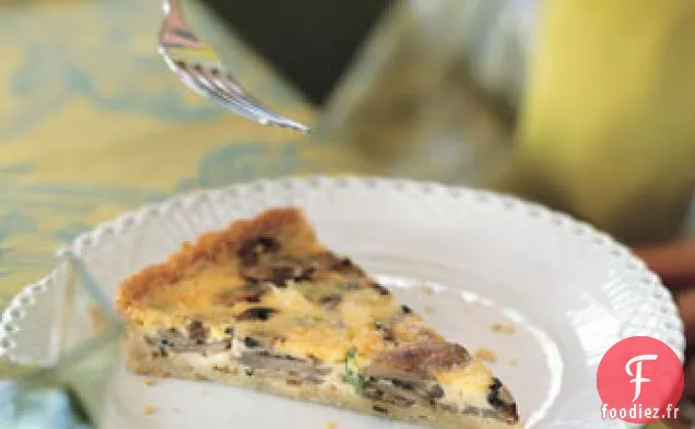 Quiche aux champignons et à l'échalote