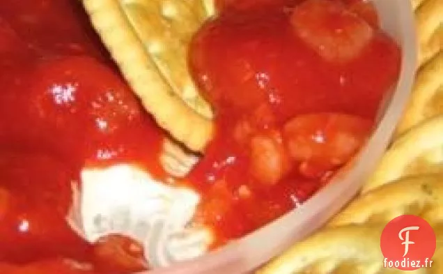 Trempette facile aux crevettes