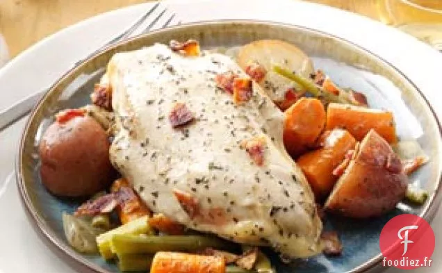 Poulet du dimanche mijoté