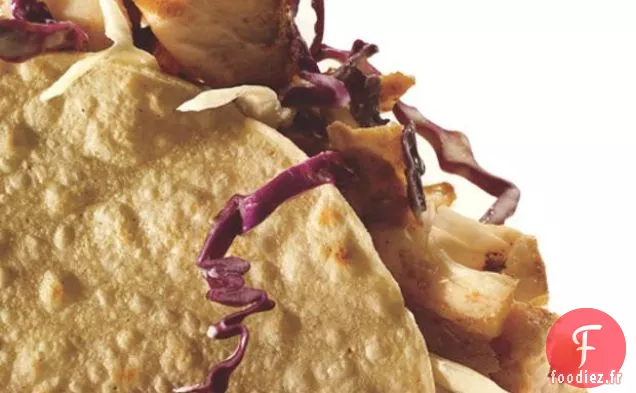 Tacos De Poisson Épicés À La Salade De Chou