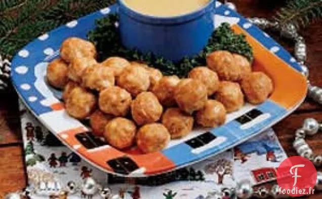 Boulettes de dinde au miel et à la moutarde