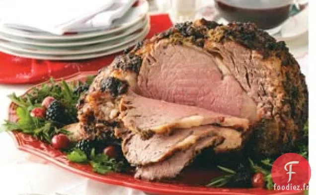 Côte de bœuf en croûte d'herbes