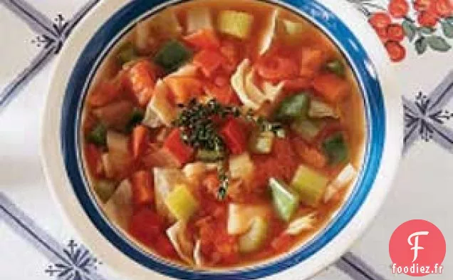 soupe de légumes du jardin