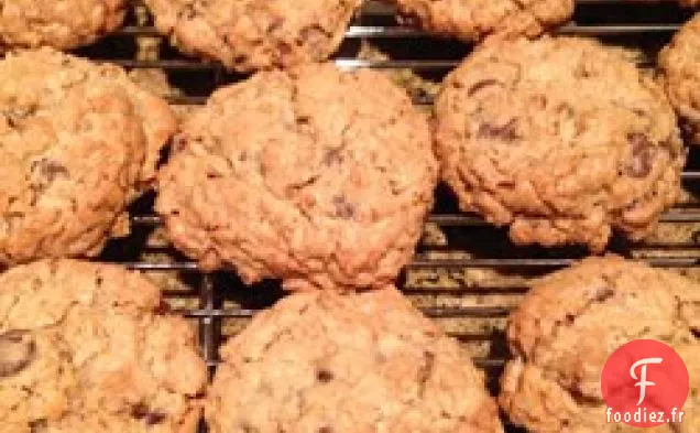 Chewy à l'avoine, au chocolat et à la noix de coco