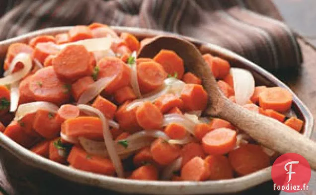 Carottes orange au gingembre