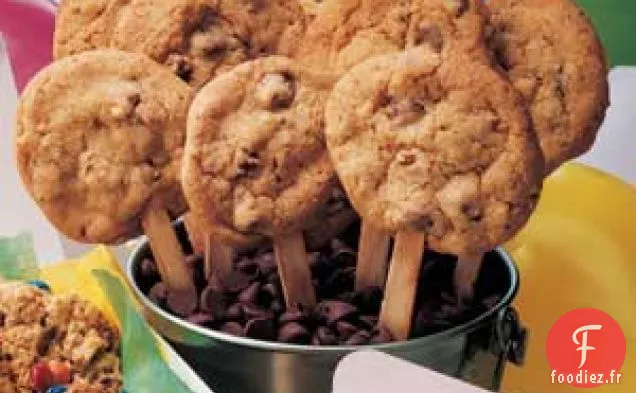 Sucettes instantanées aux biscuits aux pépites de chocolat