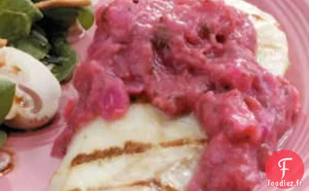 Cabillaud à la Sauce à la Rhubarbe