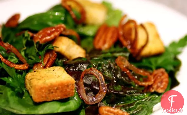 Salade Du Marché Fermier À L'Échalote Frite