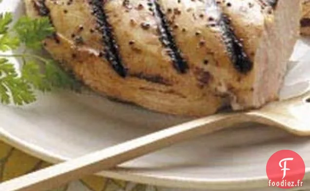 Poulet grillé mariné
