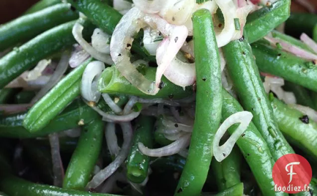 Salade De Haricots Verts Aux Échalotes Marinées