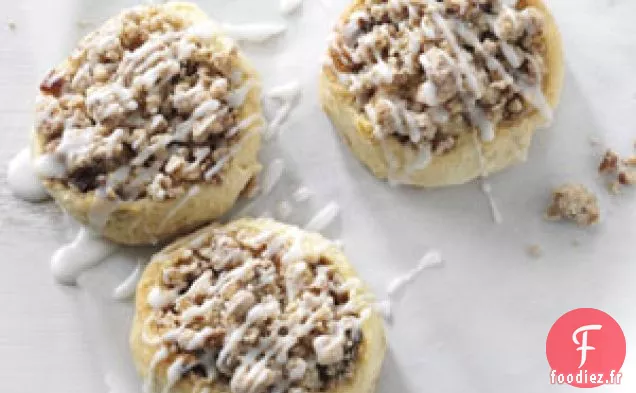 Rouleaux streusel cerises et pacanes
