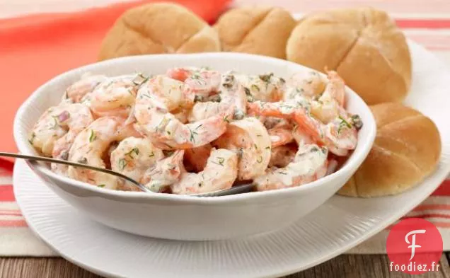 Salade de crevettes rôties