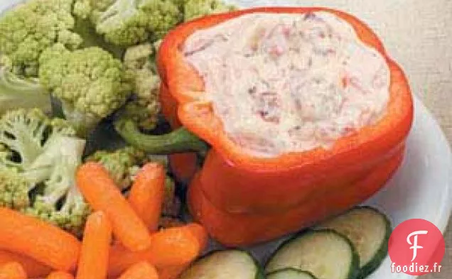 Trempette aux poivrons rouges rôtis