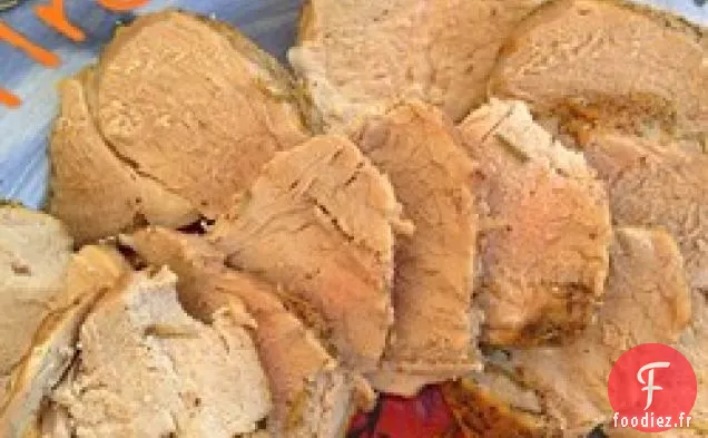 Schweineruckbraten (longe de porc au micro-ondes)