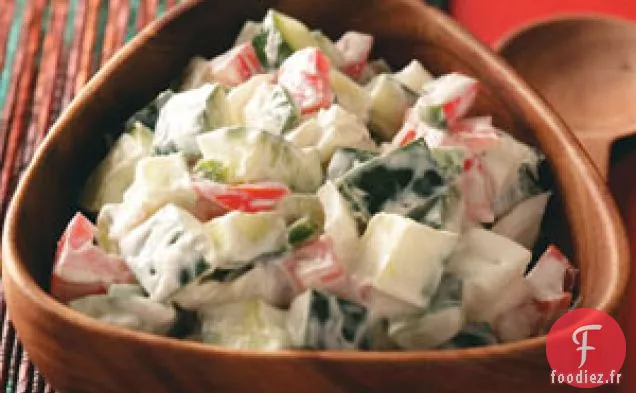 Salade indienne de concombre
