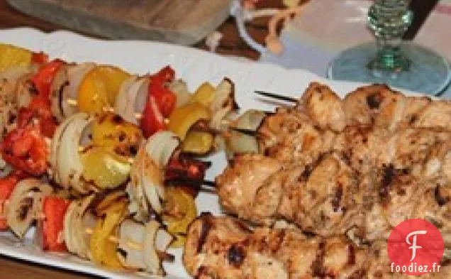 Poulet grillé Shish Tawook