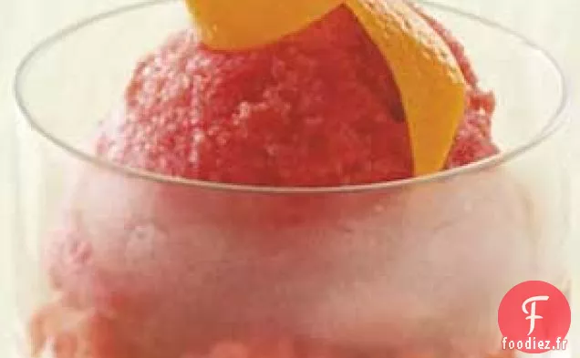 Sorbet aux agrumes et aux baies
