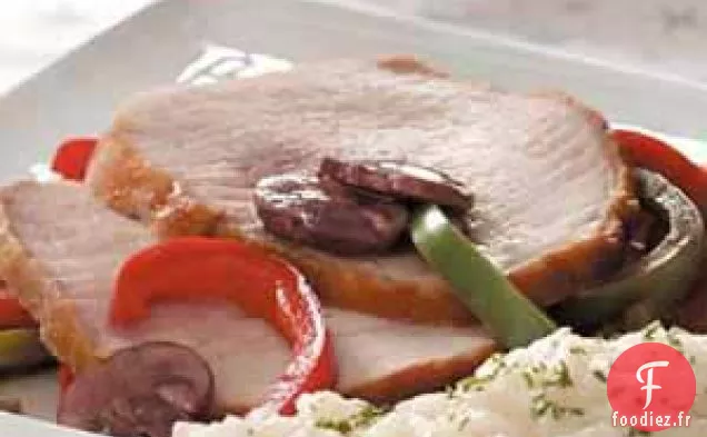 Filet de porc aux poivrons