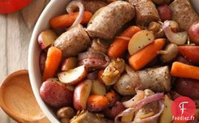 Souper de saucisses bratwurst
