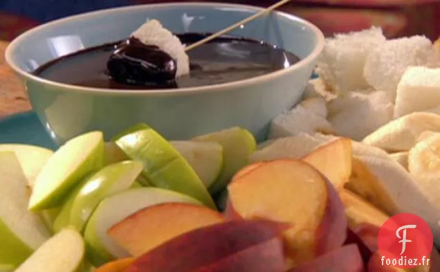 Fondue Au Chocolat Et Au Caramel