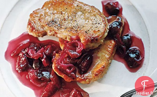 Côtelettes de Porc à la Sauce aux Cerises