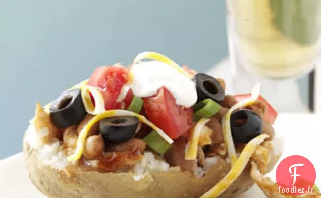 Pommes de terre farcies au poulet grillé