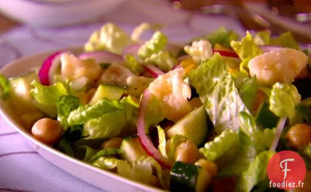Salade de pois chiches et courgettes