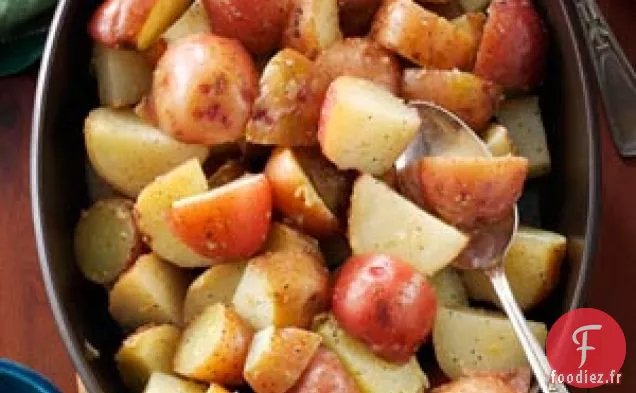 Pommes de terre rouges au beurre doré