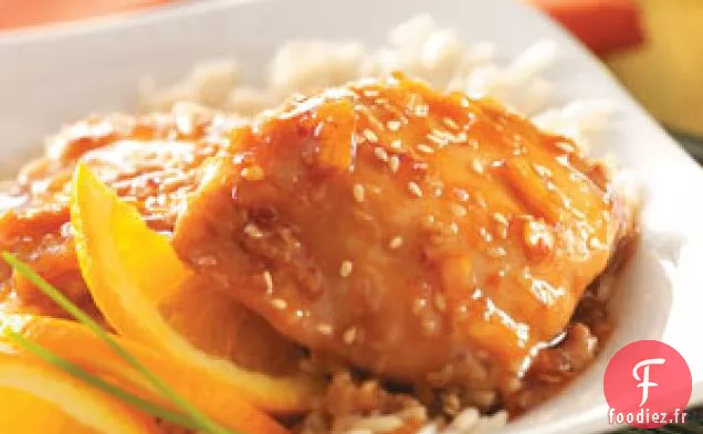 Poulet à l'orange et au sésame