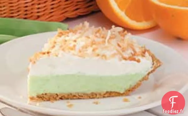 Tarte à la crème aux pistaches