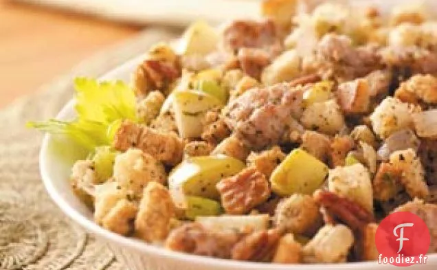 Vinaigrette à la saucisse mijotée