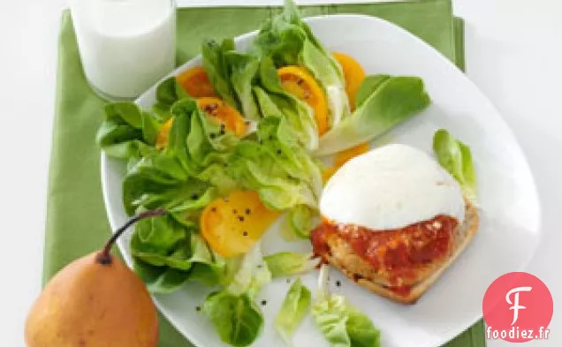 Galette de poulet fondante au parmesan