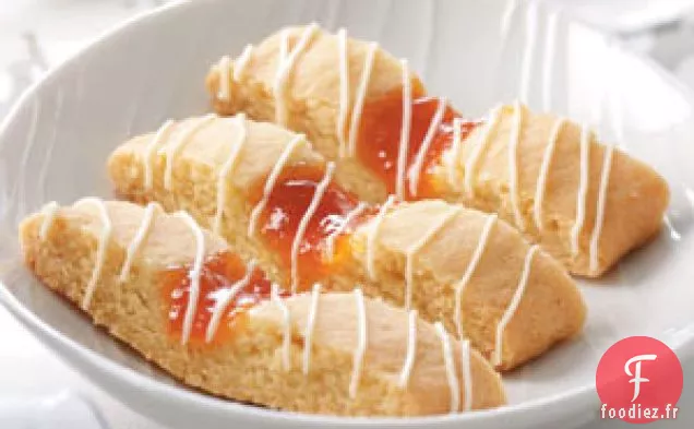 Bandes de biscuits aux abricots