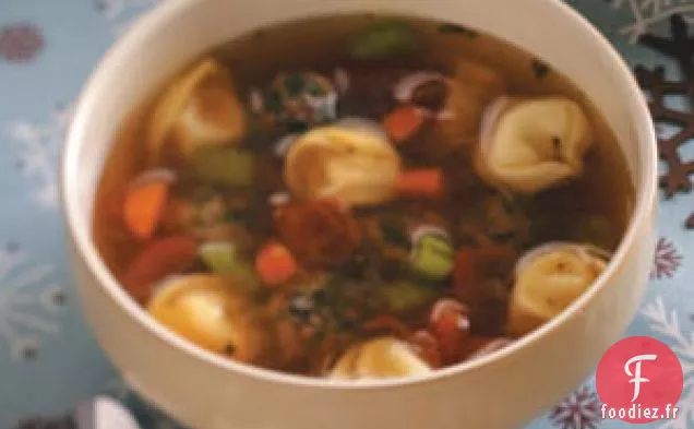 Ragoût de boulettes de viande aux tortellinis
