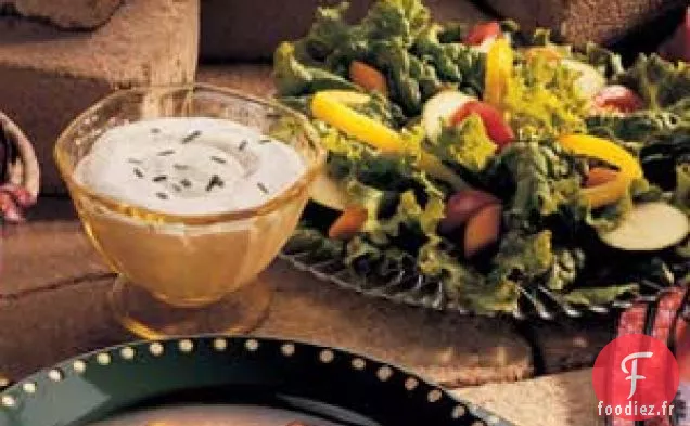 Vinaigrette ranch simple faible en gras