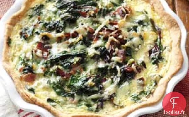 Quiche aux légumes verts printaniers