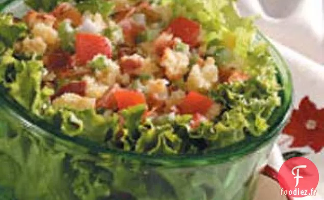 Salade de pain de maïs pour deux