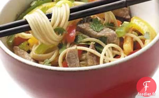 Porc et poivrons asiatiques