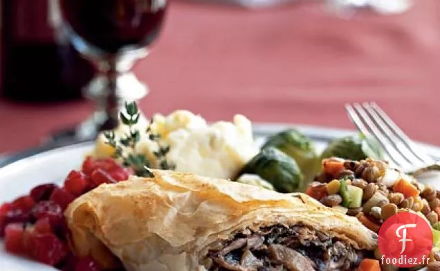 Strudel aux Champignons et à l'Échalote Caramélisée