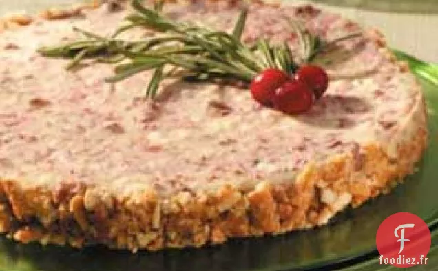 Gâteau au fromage feta et aux canneberges
