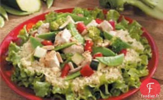 Salade de couscous au poulet et au sésame