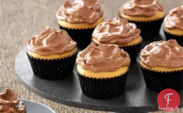 Cupcakes au beurre de cacahuète glacés au chocolat