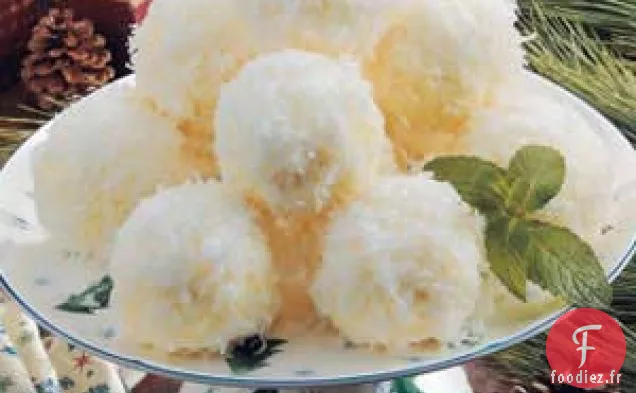 Boules de neige à la crème glacée